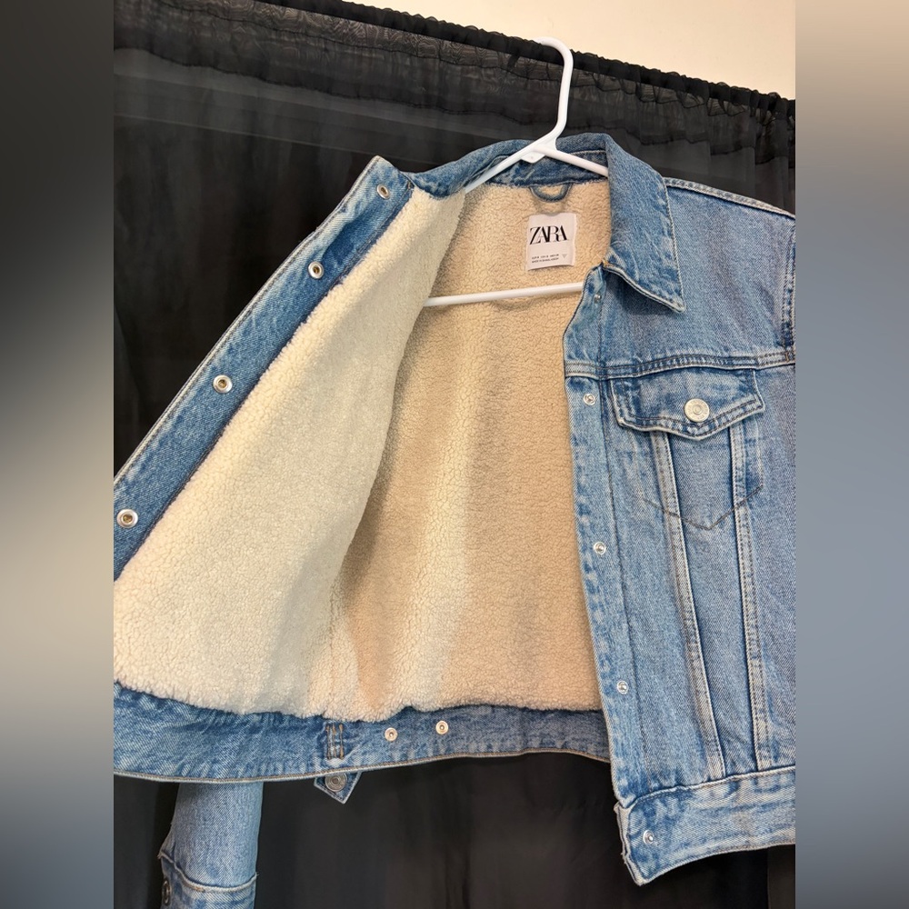 Zara jean jacket with wool lining - Picture 3 of 4